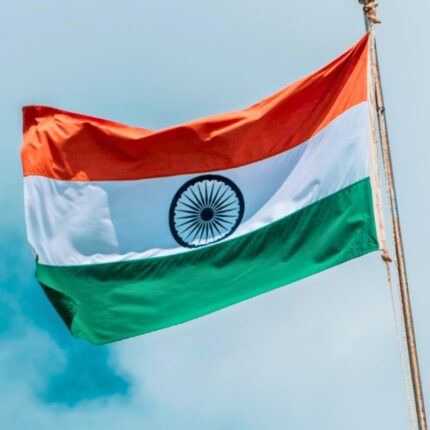 Kalsi Brothers Handcrafted Vibrant Indian Flag (5 x 7.5 ft) – Fade-Resistant Polyester Fabric, Rich Colors, Durable & Lightweight, Perfect for Homes, Offices, Events & National Celebrations